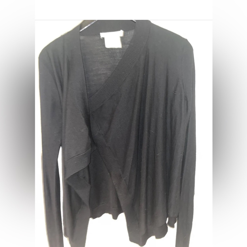 Water fall  cardigan Givenchy wool  large where with a broach as is look at pic